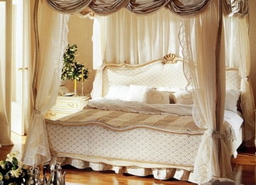 Кровать с балдахином: дизайн красивой спальни