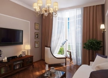 Ремонт гостиной в Москве